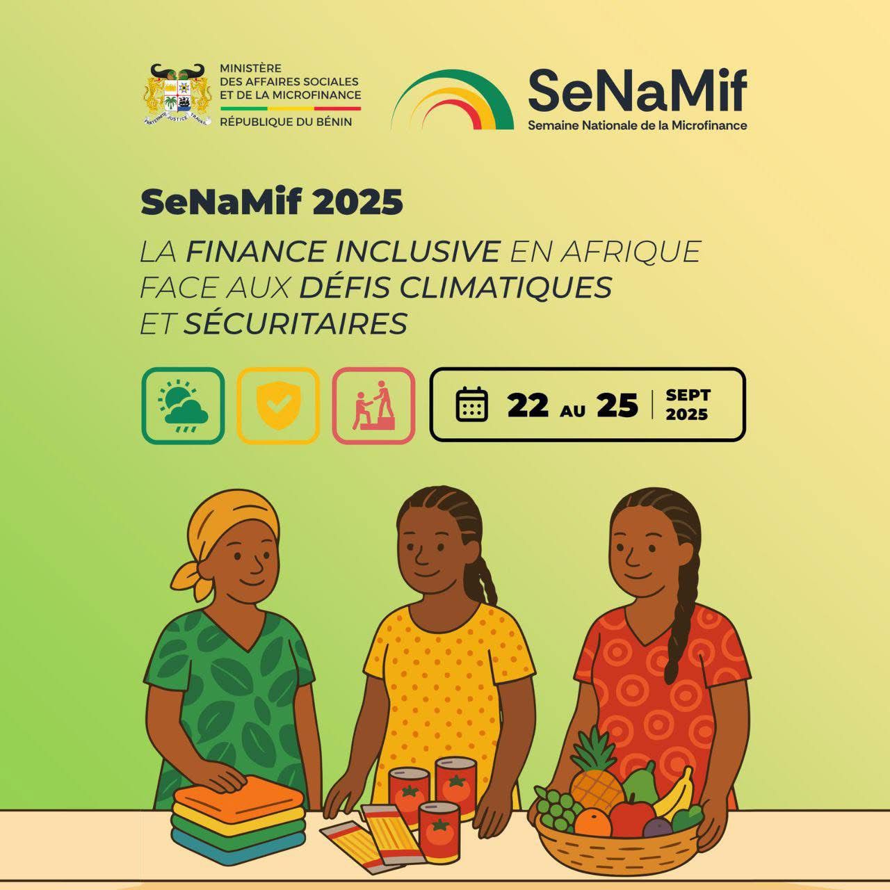 Lire la suite à propos de l’article 𝗟𝗮 𝗦𝗲𝗺𝗮𝗶𝗻𝗲 𝗡𝗮𝘁𝗶𝗼𝗻𝗮𝗹𝗲 𝗱𝗲 𝗹𝗮 𝗠𝗶𝗰𝗿𝗼𝗳𝗶𝗻𝗮𝗻𝗰𝗲 𝗱𝗲́𝗺𝗮𝗿𝗿𝗲 𝗰𝗲 𝟮𝟮 𝘀𝗲𝗽𝘁𝗲𝗺𝗯𝗿𝗲 𝟮𝟬𝟮𝟱 𝗮𝘂 𝗣𝗮𝗹𝗮𝗶𝘀 𝗱𝗲𝘀 𝗖𝗼𝗻𝗴𝗿𝗲̀𝘀 𝗱𝗲 𝗖𝗼𝘁𝗼𝗻𝗼𝘂 !