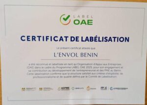 Lire la suite à propos de l’article 𝐋’𝐄𝐧𝐯𝐨𝐥 𝐩𝐚𝐫𝐦𝐢 𝐥𝐞𝐬 𝟏𝟓 𝐩𝐫𝐞𝐦𝐢𝐞̀𝐫𝐞𝐬 𝐬𝐭𝐫𝐮𝐜𝐭𝐮𝐫𝐞𝐬 𝐥𝐚𝐛𝐞𝐥𝐥𝐢𝐬𝐞́𝐞𝐬 𝐎𝐀𝐄 𝐚𝐮 𝐁𝐞́𝐧𝐢𝐧