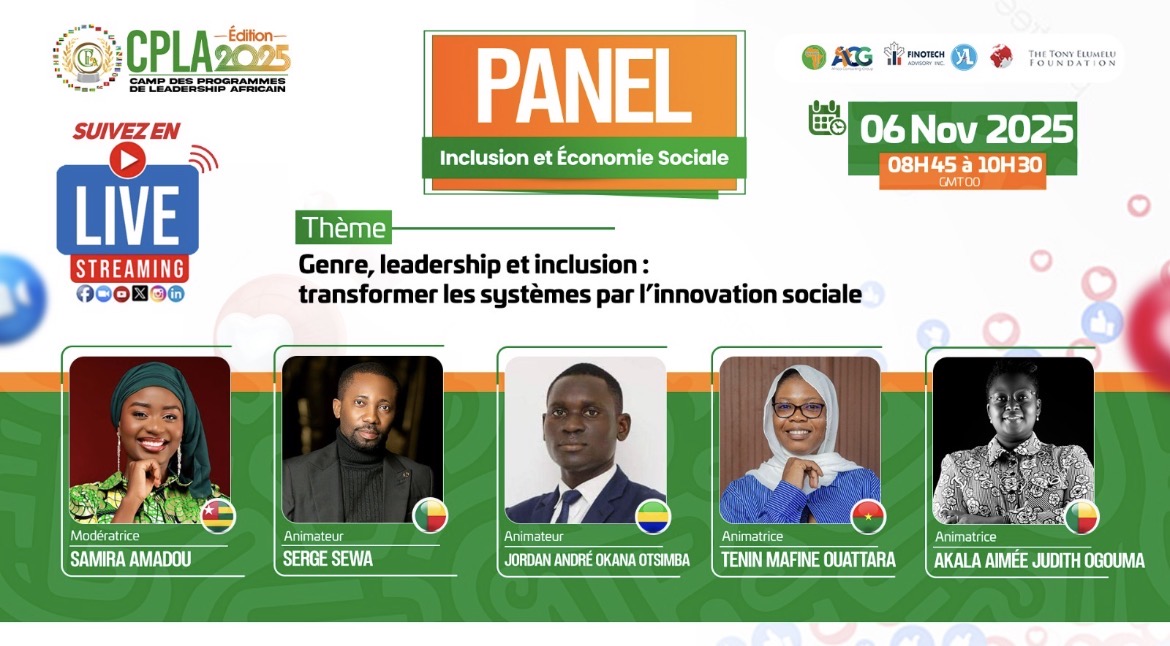 Lire la suite à propos de l’article Serge SEWA, animateur annoncé au CPLA 2025 sur le Panel Inclusion et Économie Sociale autour du thème : Genre, leadership et inclusion; transformer les systèmes par l’innovation sociale.